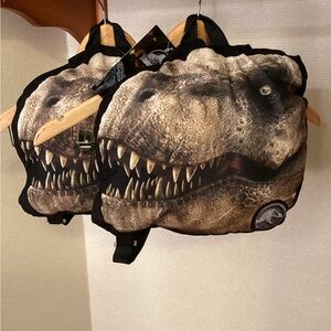 New with tags Set of 2 Jurassic Park Backpacks Brown Black
